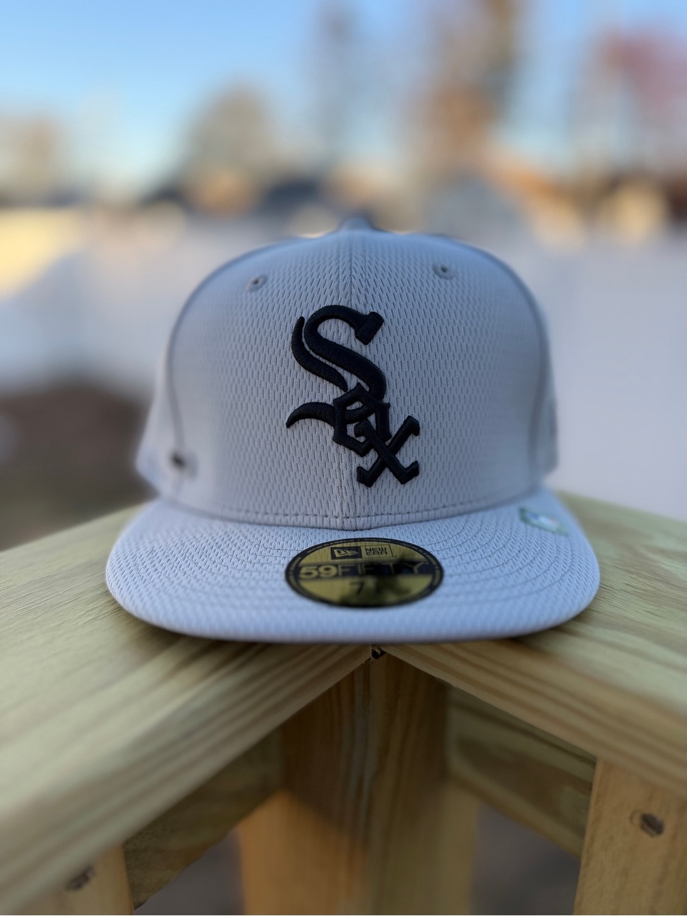 New Era Chicago Sox Clubhouse 2025 Black on Grey 7 3/8 Fitted Cap